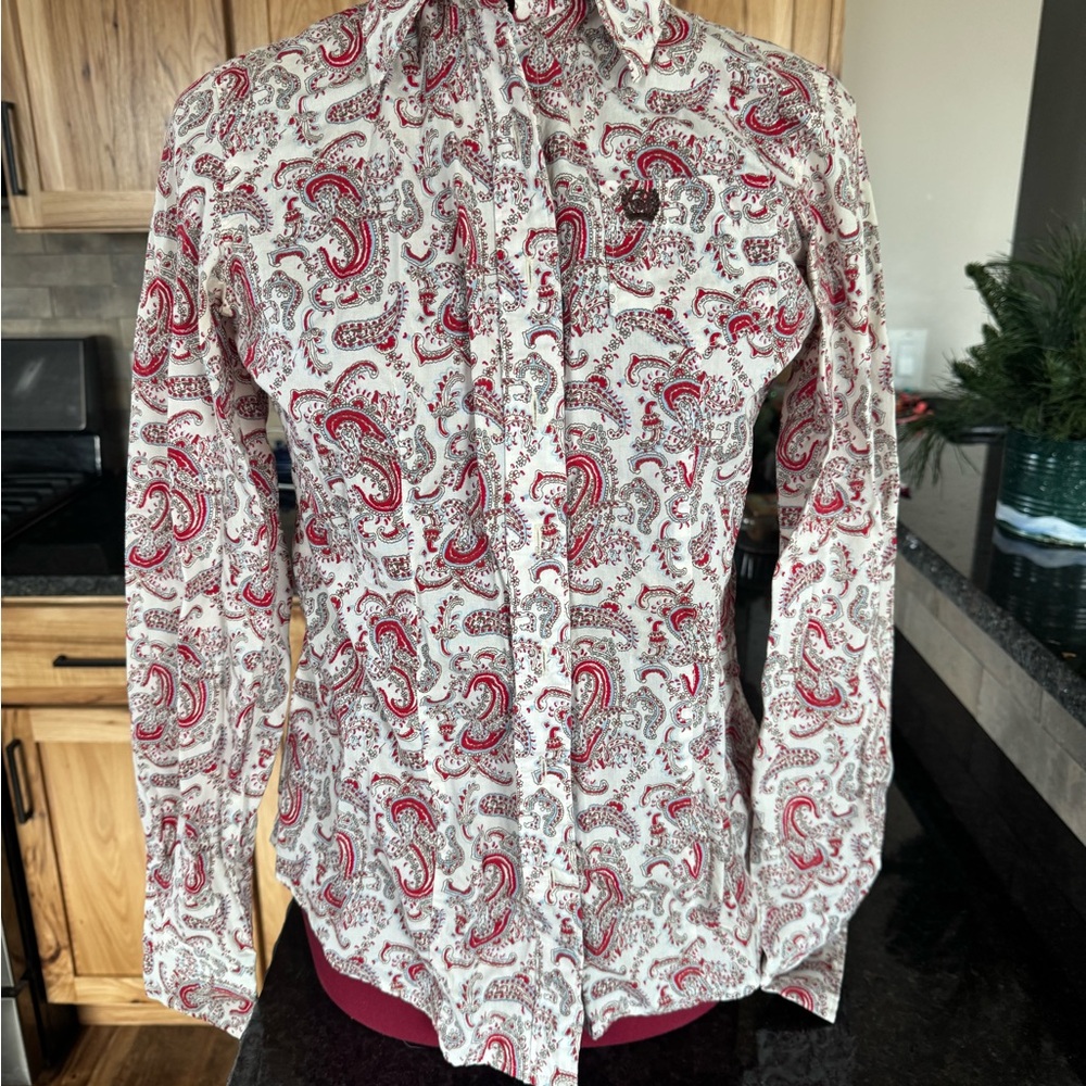 Paisley Red and White CINCH WOMENS Shirt